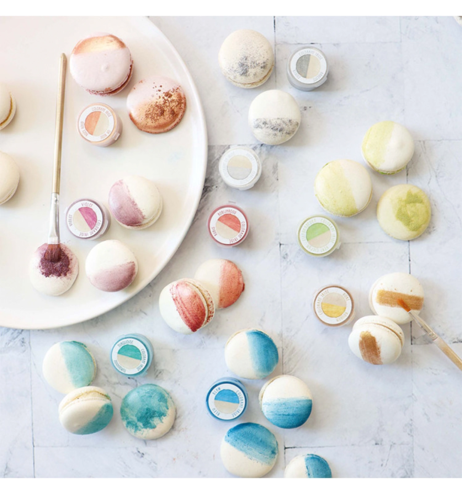 Set de 9 colorants alimentaires artificiels irisés