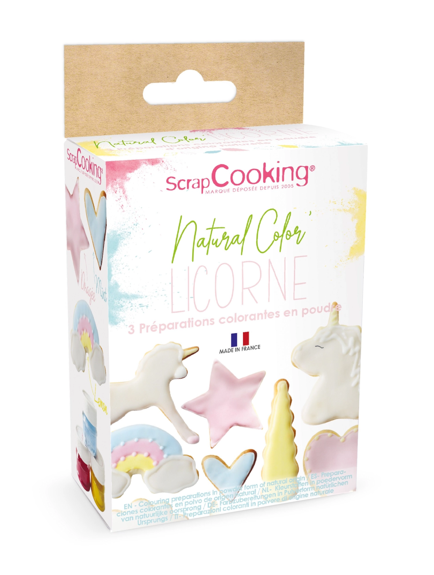 3er Set Lebensmittelfarbe natürlich Pulver