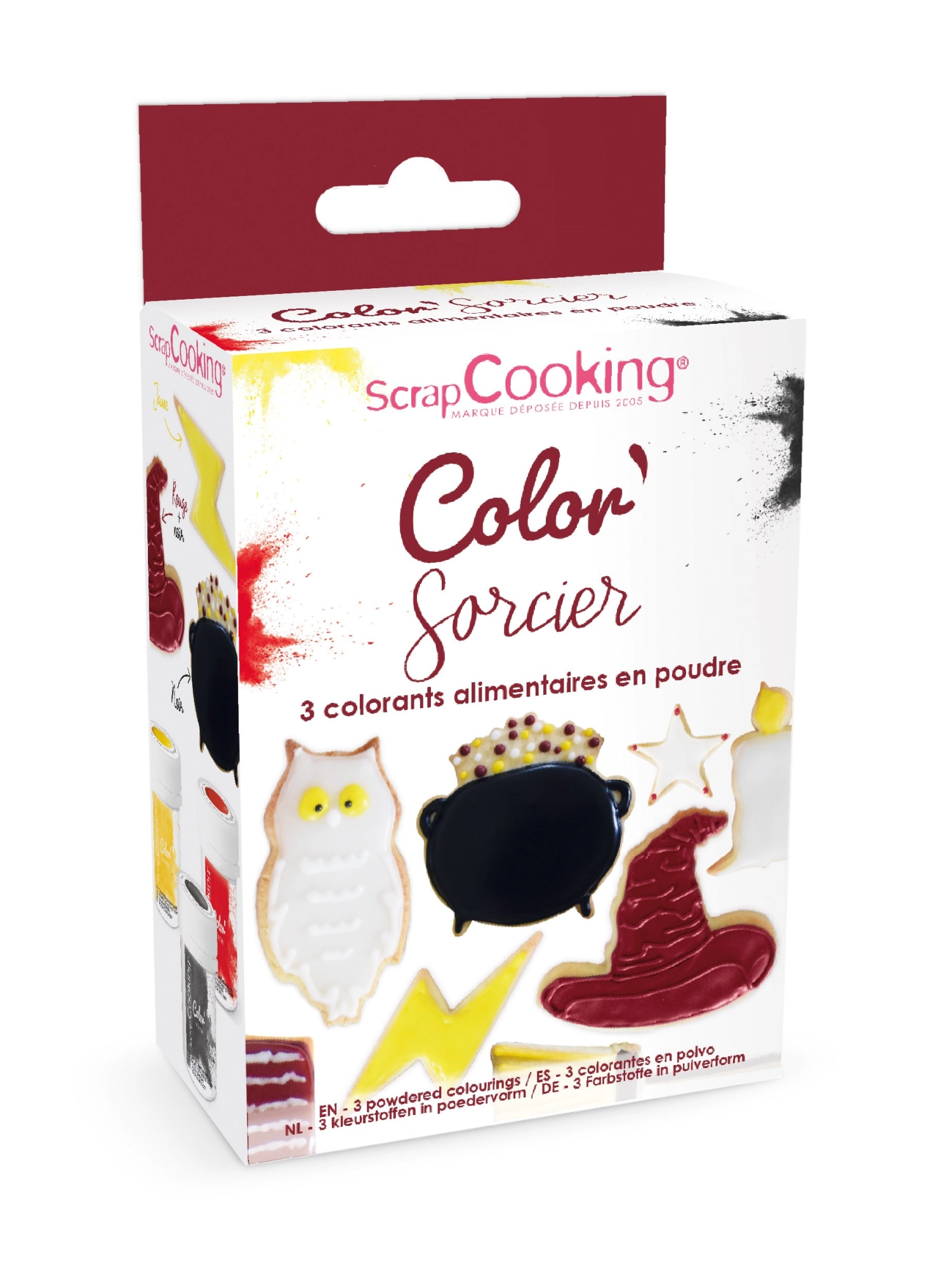 3x colorants alimentaires artificiels en poudre magie