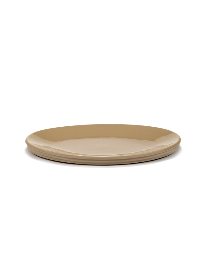 Dune plat de service Ovale S Clay 46x34x4