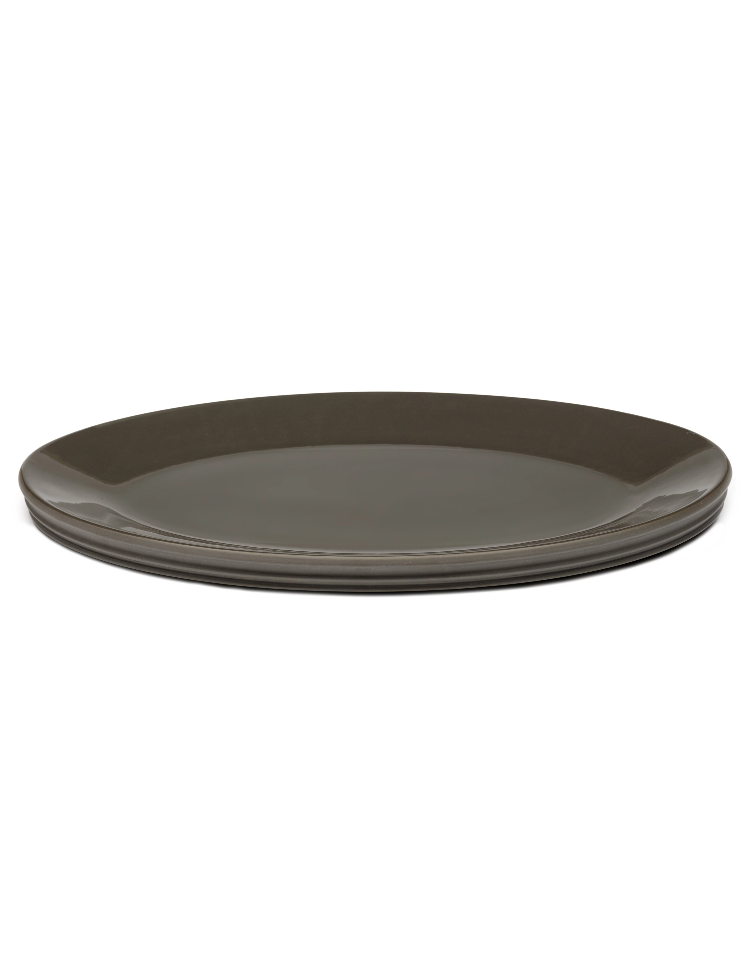 Dune Servierschale Oval L Slate 56x43.5x4