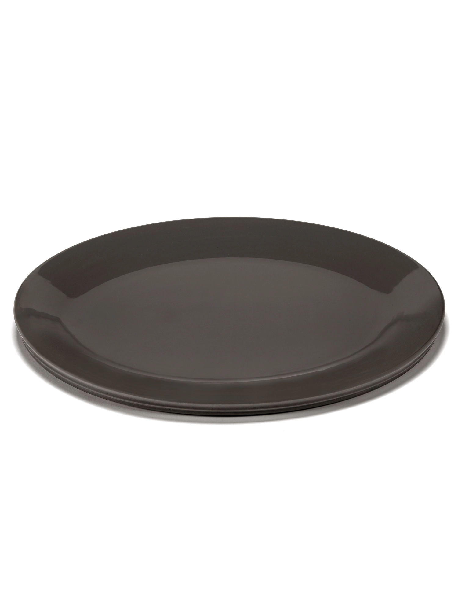 Dune Servierschale Oval L Slate 56x43.5x4