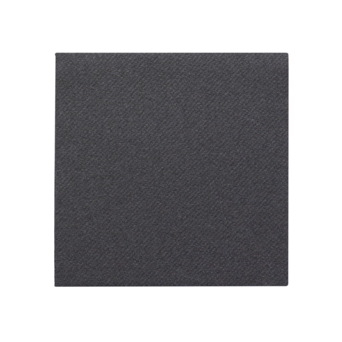 Serviettes de cocktail 24x24 cm noir, 1 paquet de 100 pcs.