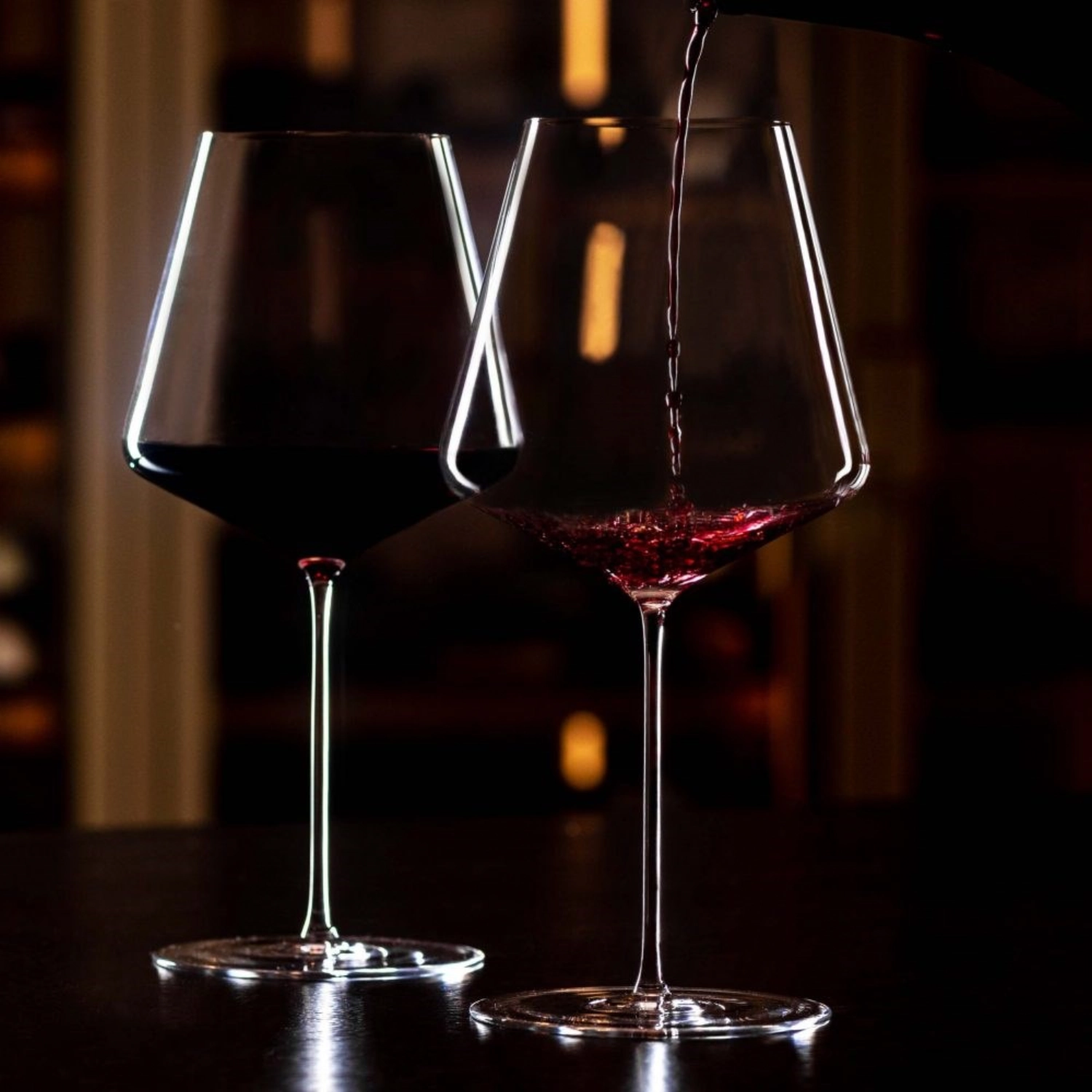 6x verres à vin rouge sommier ariane 88cl soufflés