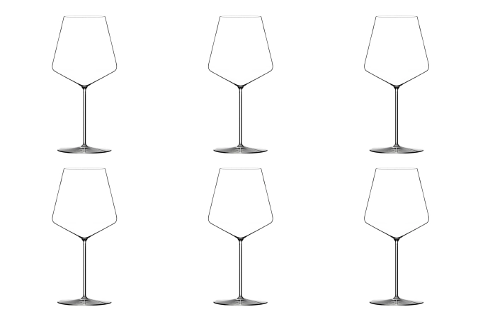 6er Set F. Sommier Ariane Rotweinglas mundgeblasen