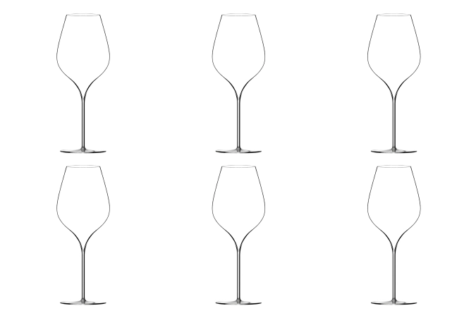 6er Set A. Lallement N3 Universalglas mundgeblasen