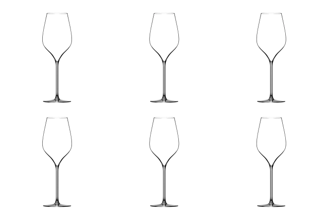 6er Set A. Lallement M5 Champagnerglas