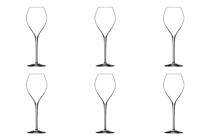 6er Set P. Jamesse Premium Champagnerglas