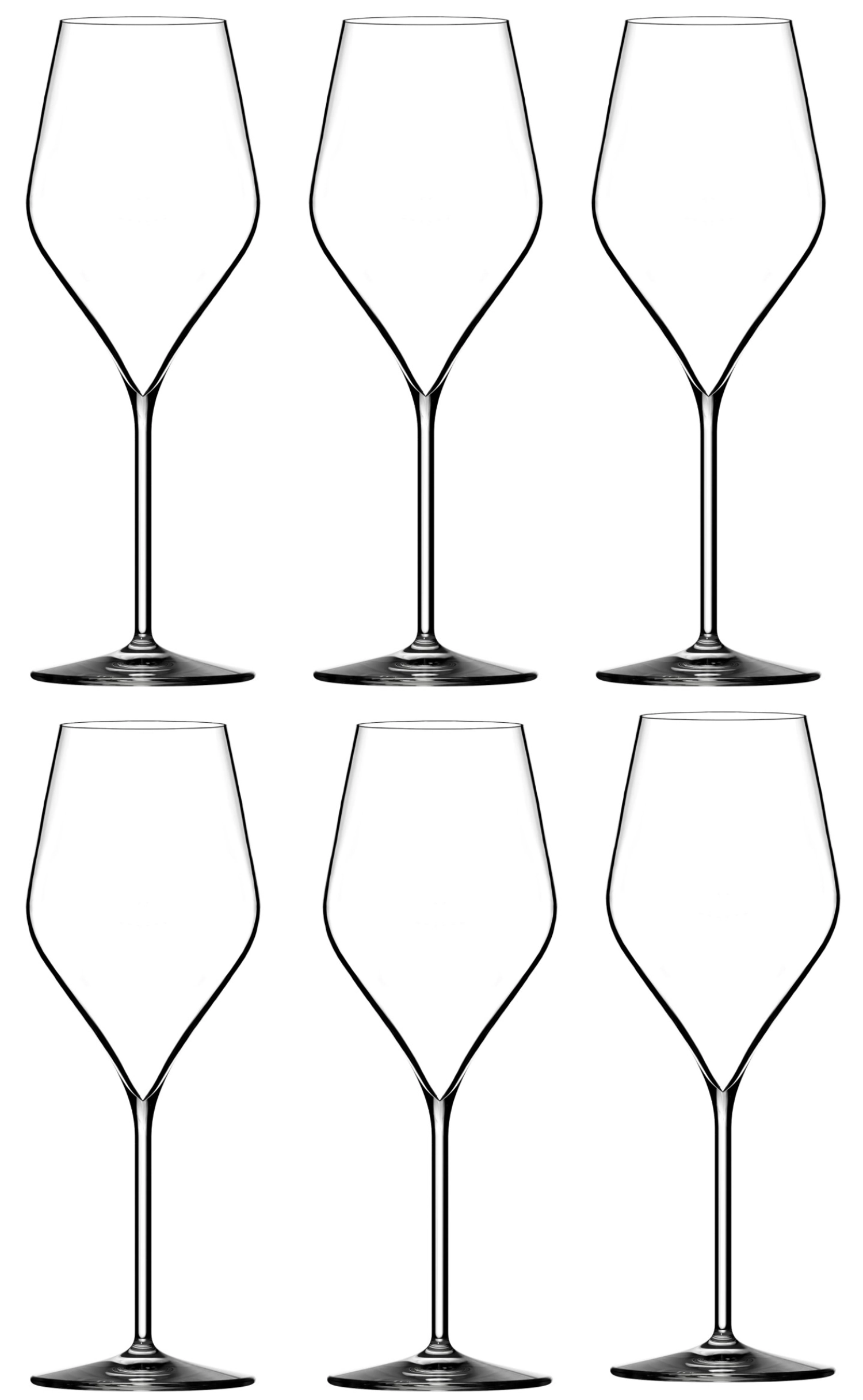 Set de 6 verres à champagne absolus 32cl