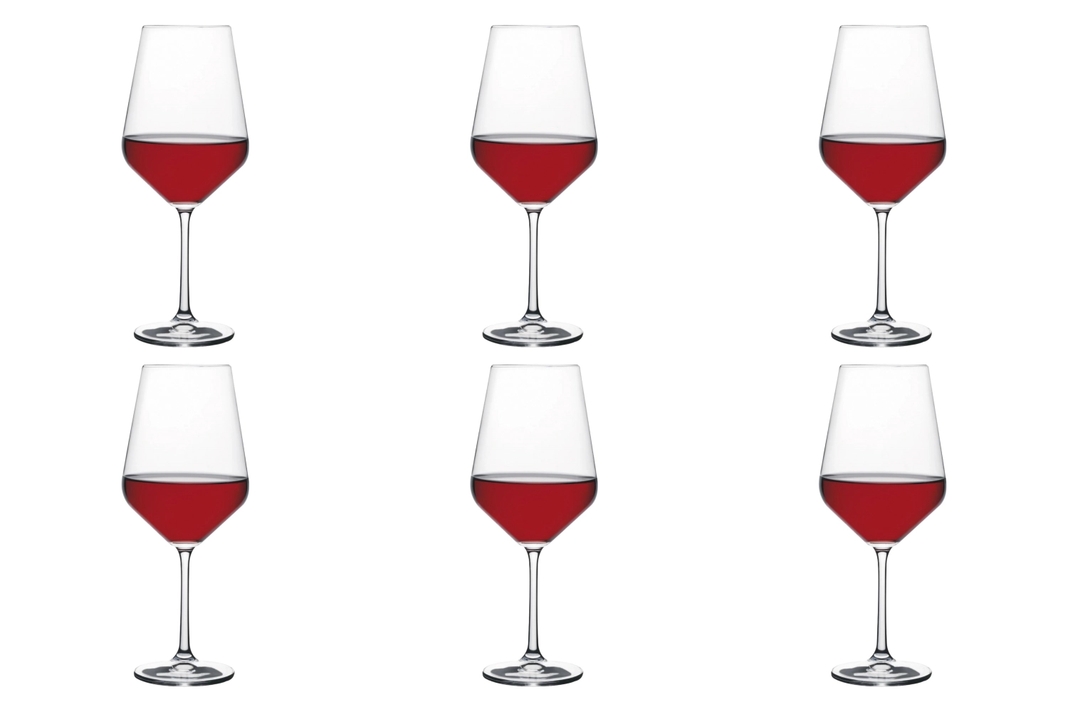 6er Set Harmony 53 Rotwein 51.2cl, 1 dl /-/ geeicht, 22.3cm