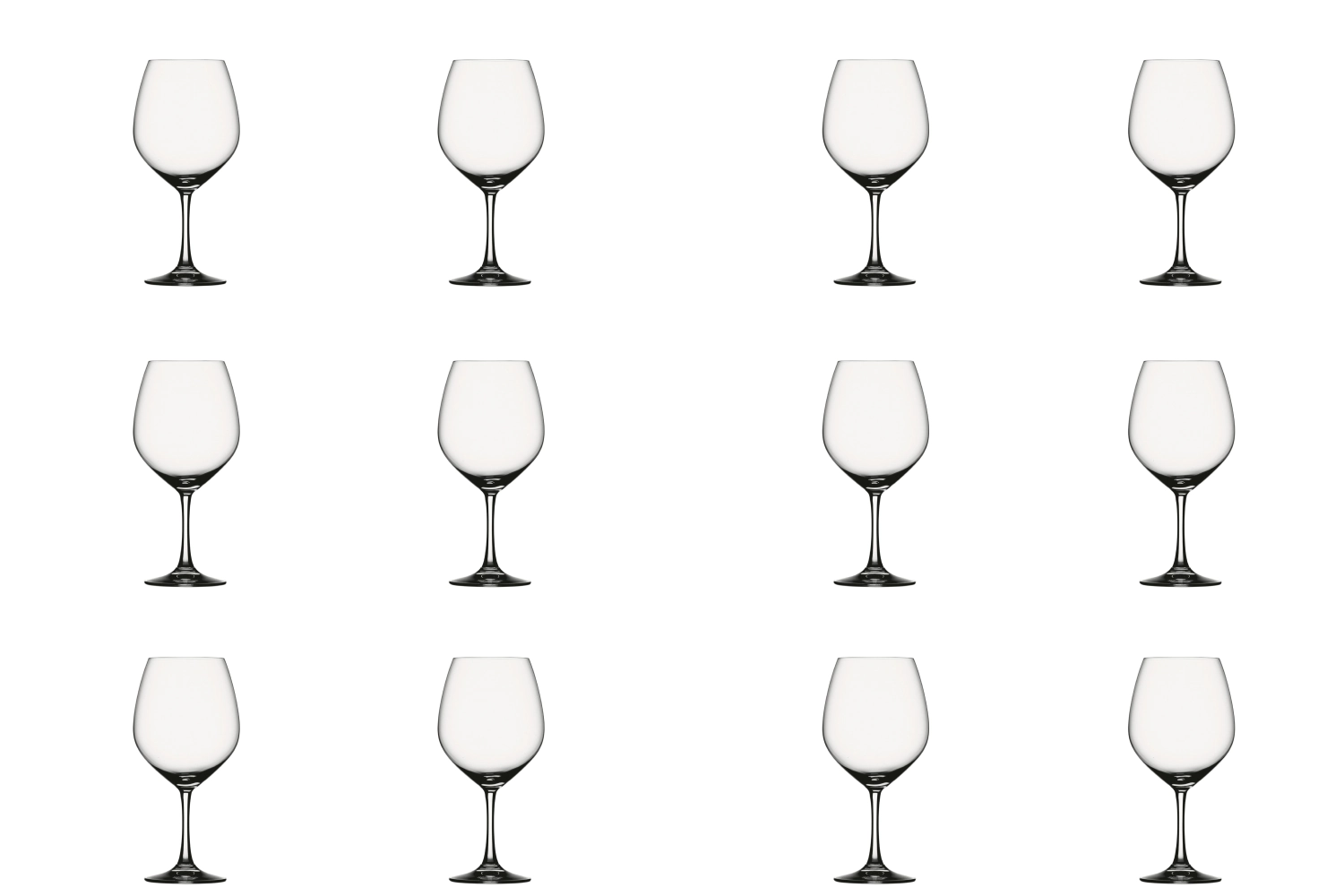 Lot de 12 Vino Grande 0, ballon de vin rouge 710ml