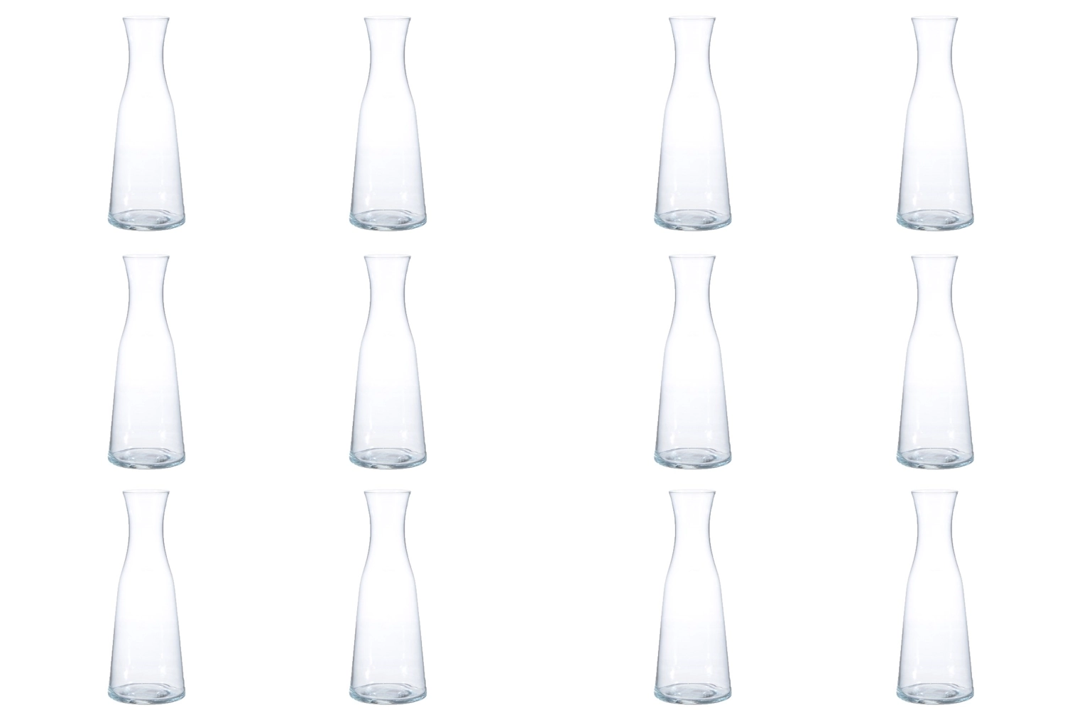 Lot de 12 carafes Atelier