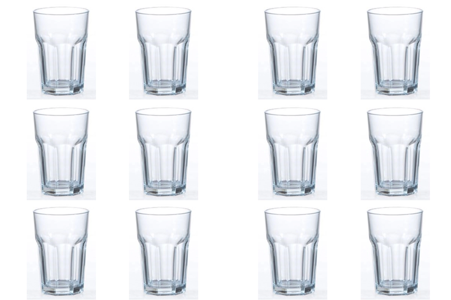 Set de 12 verres à long drink Casablanca 35 5cl 3dl calibrés