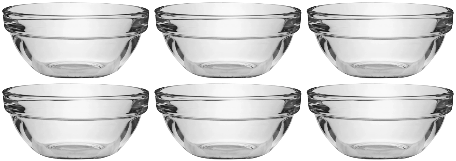 6er Set Empilable Glasschale
