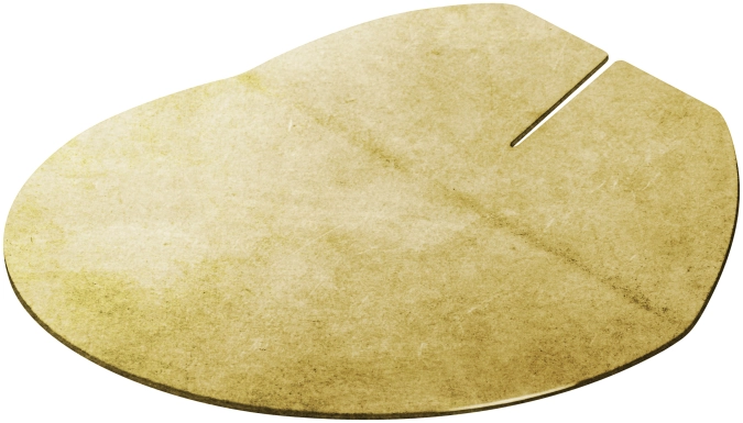 Besteckablage Edelstahl 18/10 rund D10cm Vintage PVD Gold