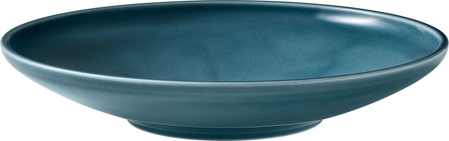 Assiette creuse Companion ronde coupe pétrole 28cm