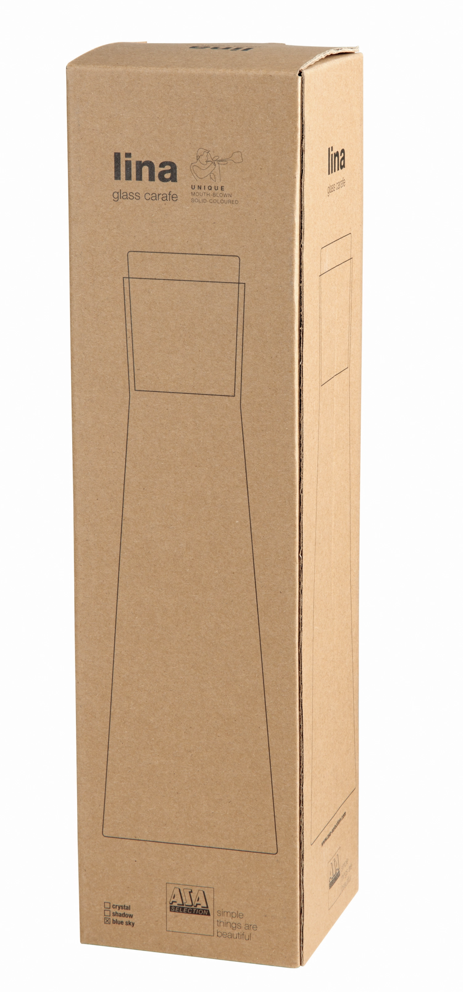 Lina Karaffe blue sky