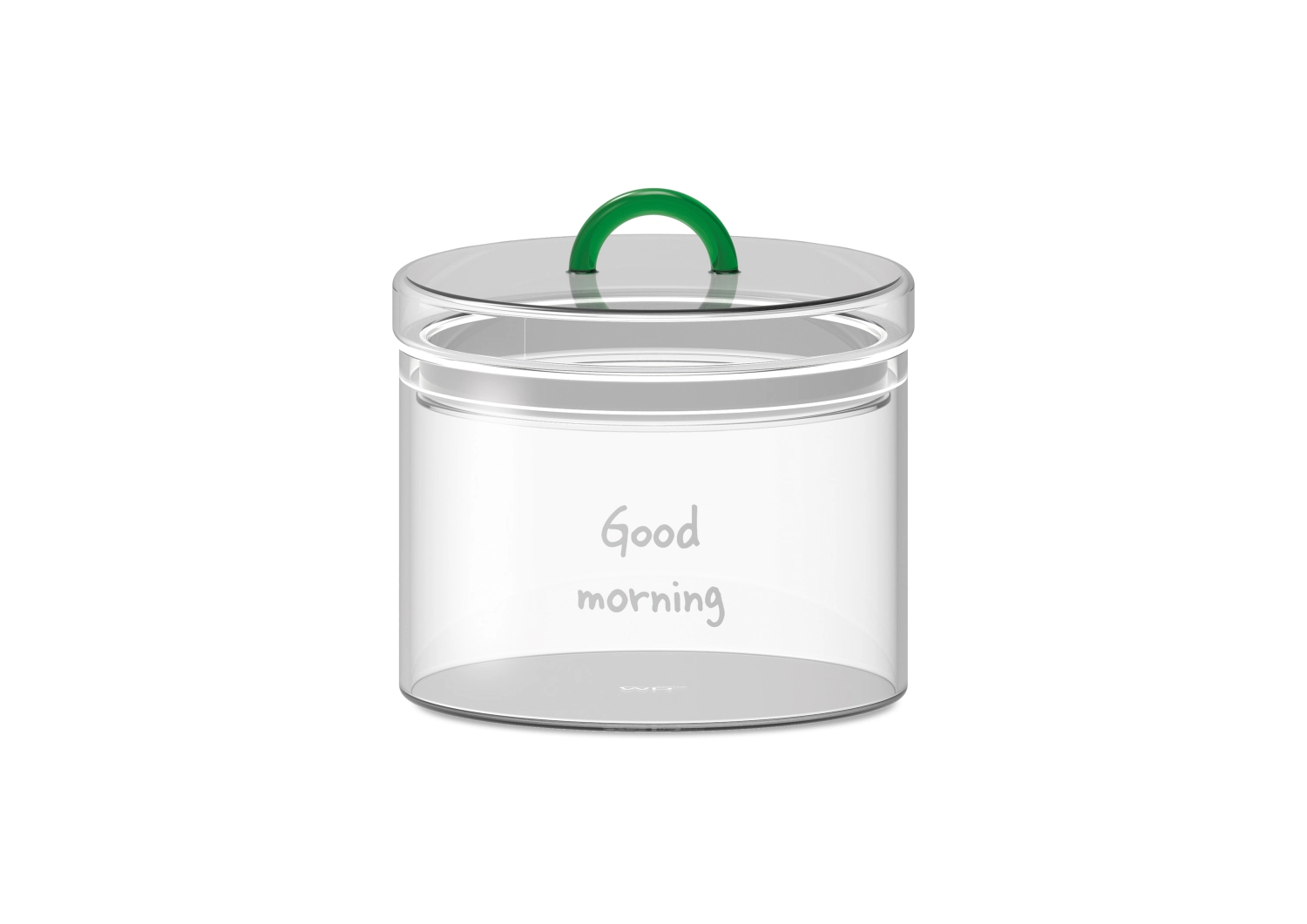 Verre à provisions en verre borosilicaté, 1.4l, Good Morning