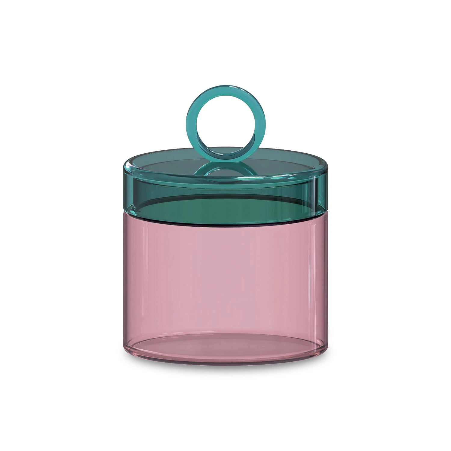 Verre à bec en verre borosilicaté, 1.9l, rose - vert