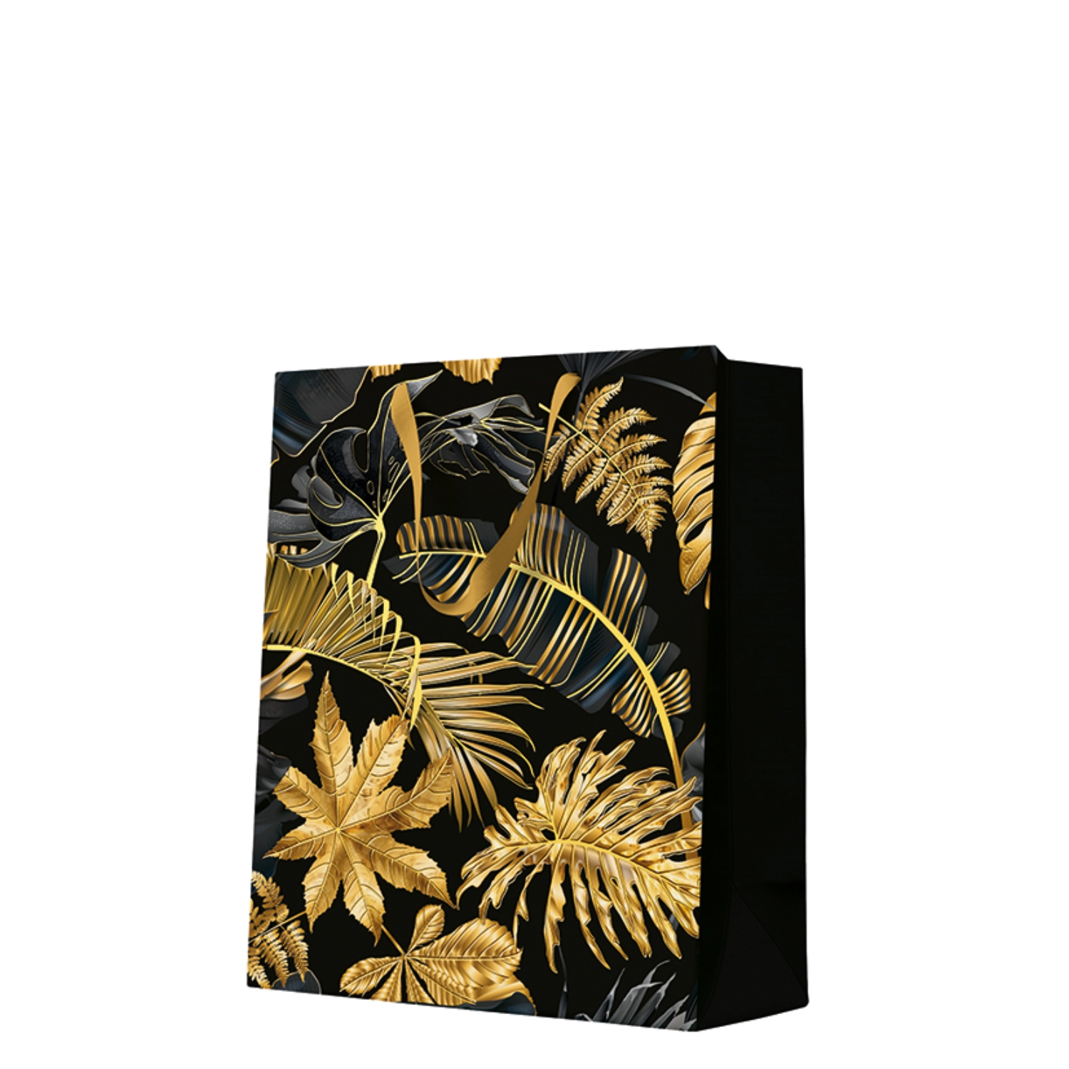 Sac cadeau Large Premium Golden Leaves