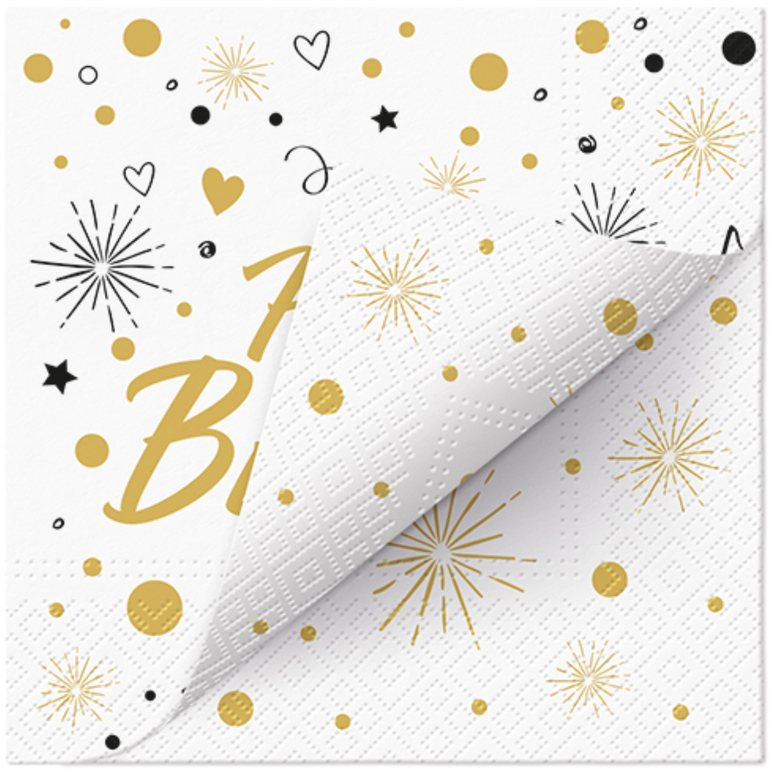 20pcs. serviettes double imprimé invitation fête