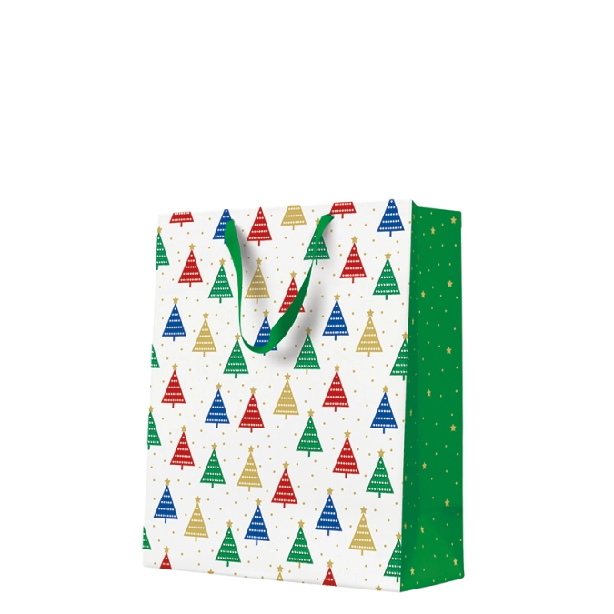 Sac cadeau Large, Colorful Christmas Trees