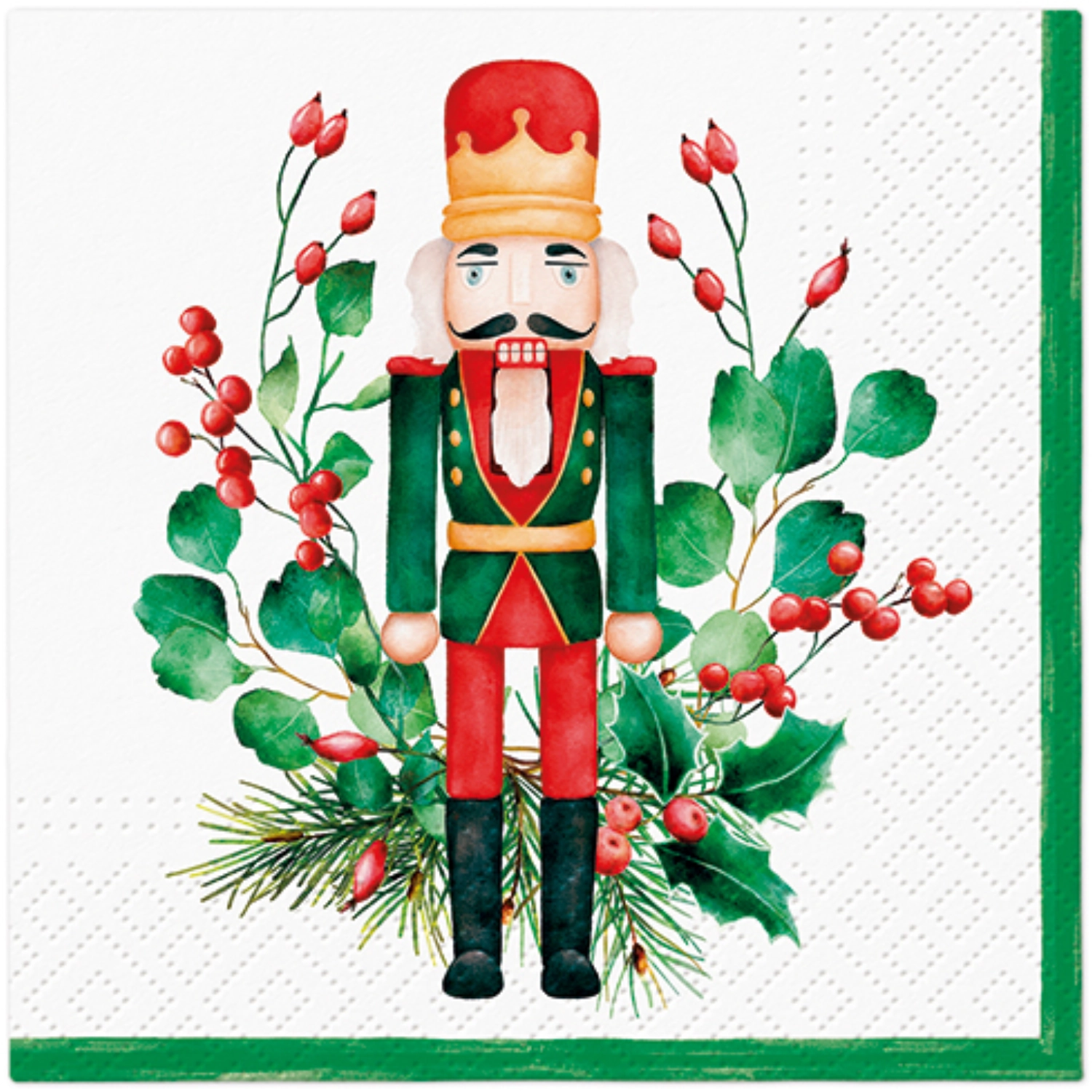 Servietten Cocktail 20x Composition with Nutcracker 25x25cm