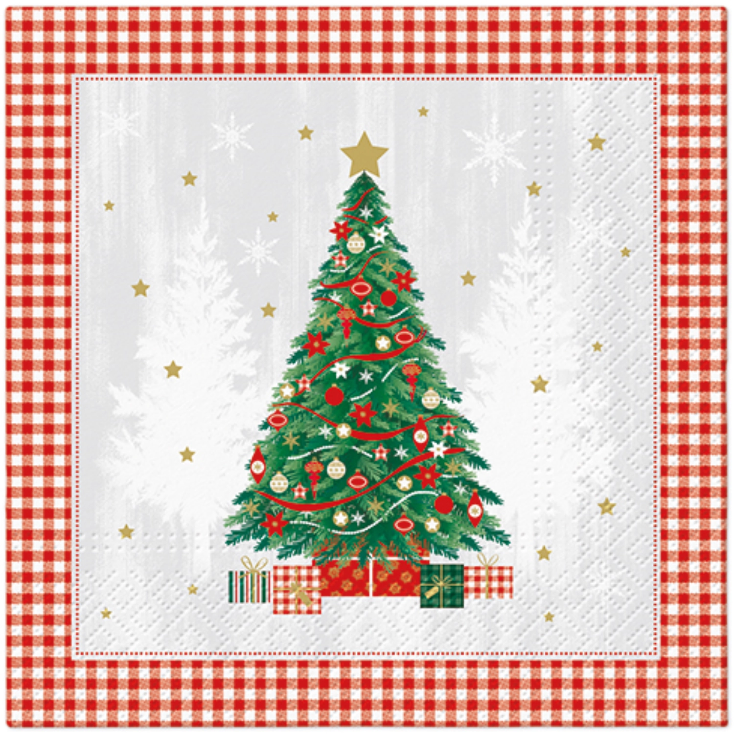 Serviettes de table Lunch 20x Special Tree, 33x33cm