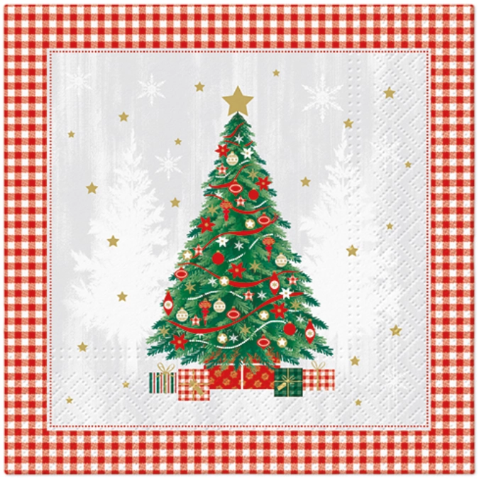 Serviettes de table Lunch 20x Special Tree, 33x33cm