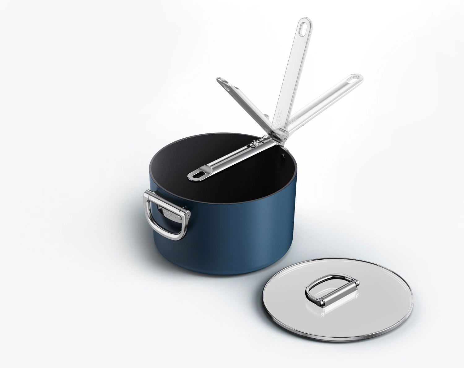 Space Casserole à manche rabattable avec couvercle