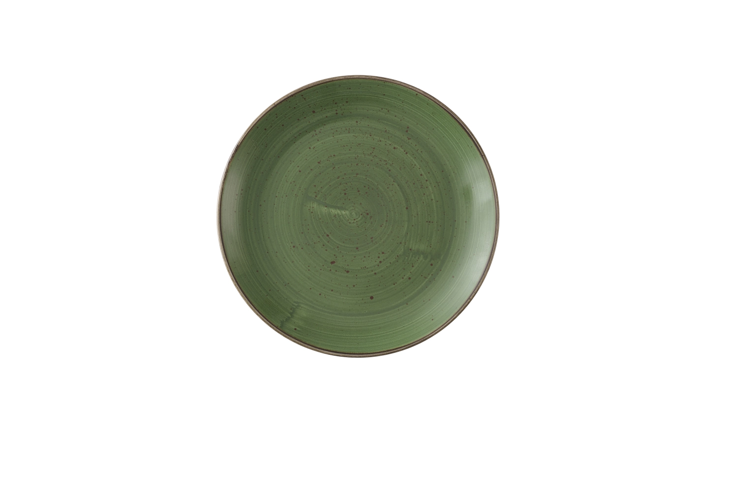 Stonecast Sorrel Green Coupe Teller flach