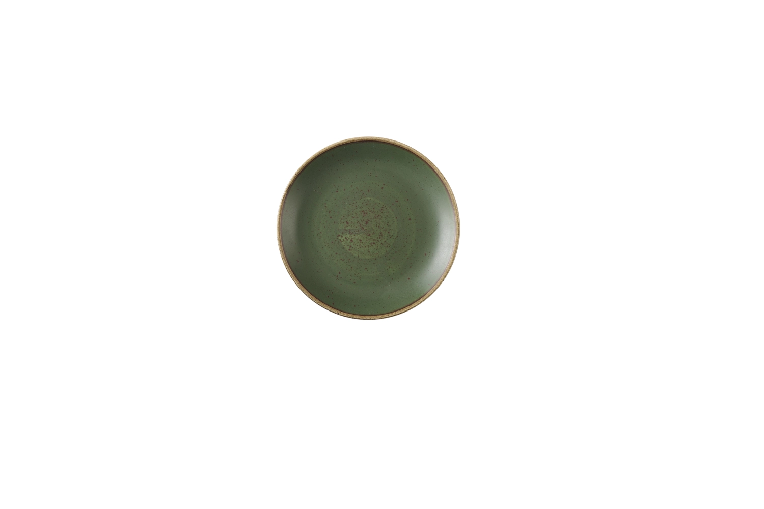 Stonecast Sorrel Green Coupe Teller flach