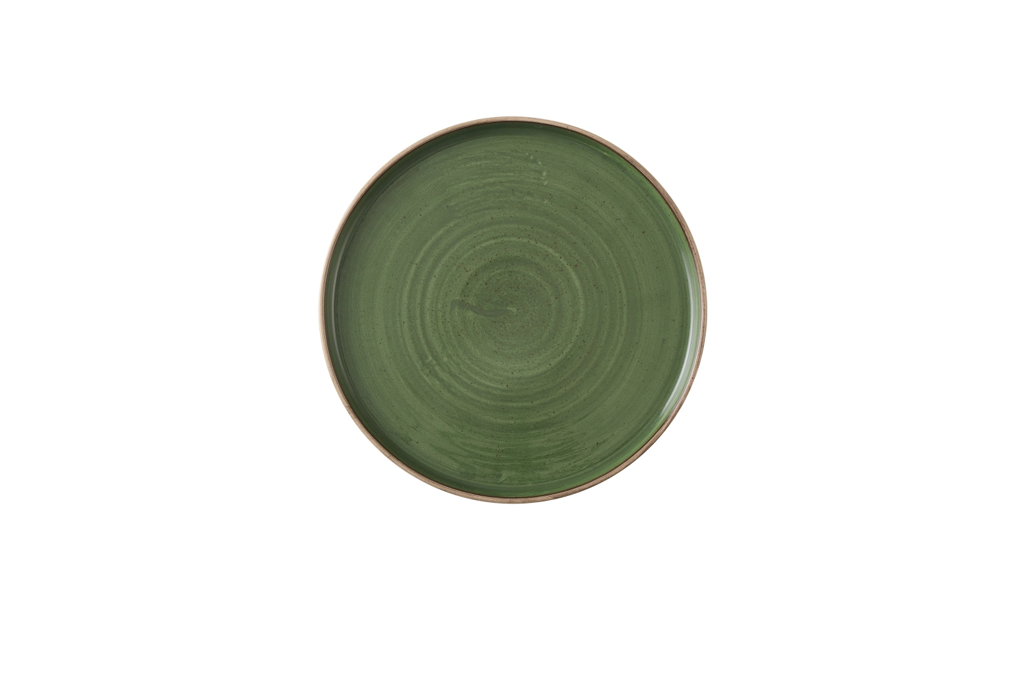 Stonecast Sorrel Green Assiette plate walled