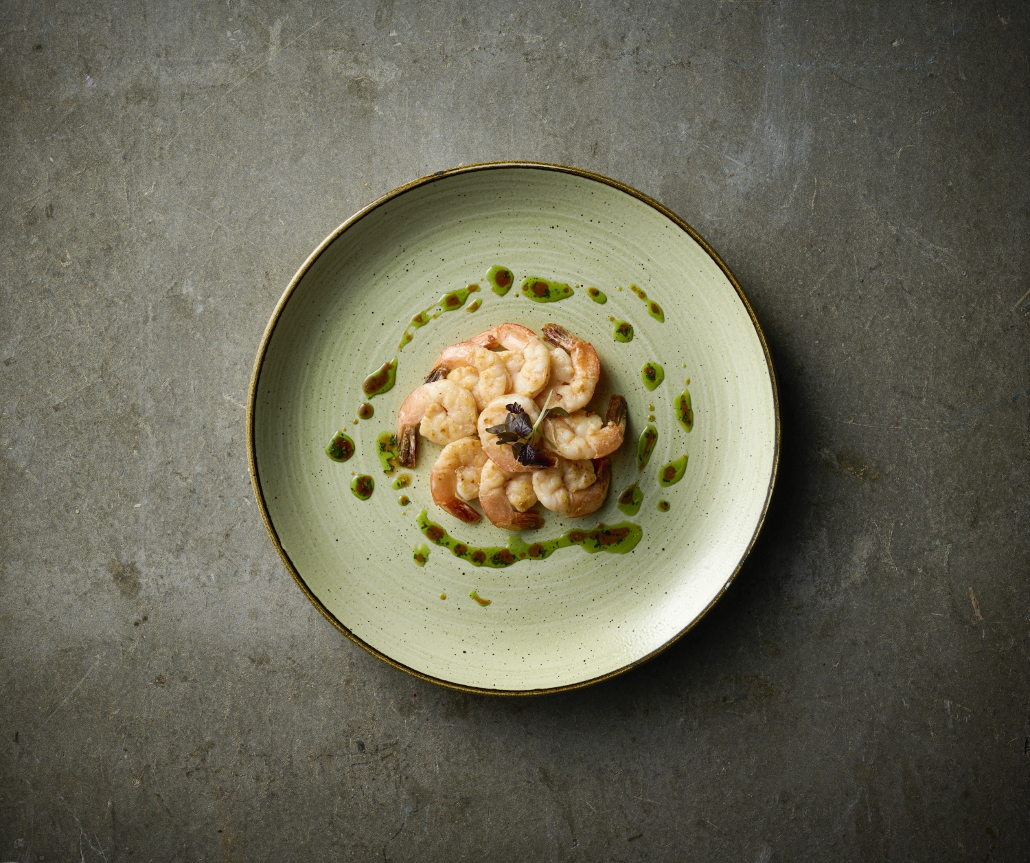 Stonecast Raw Green Triangel Schüssel