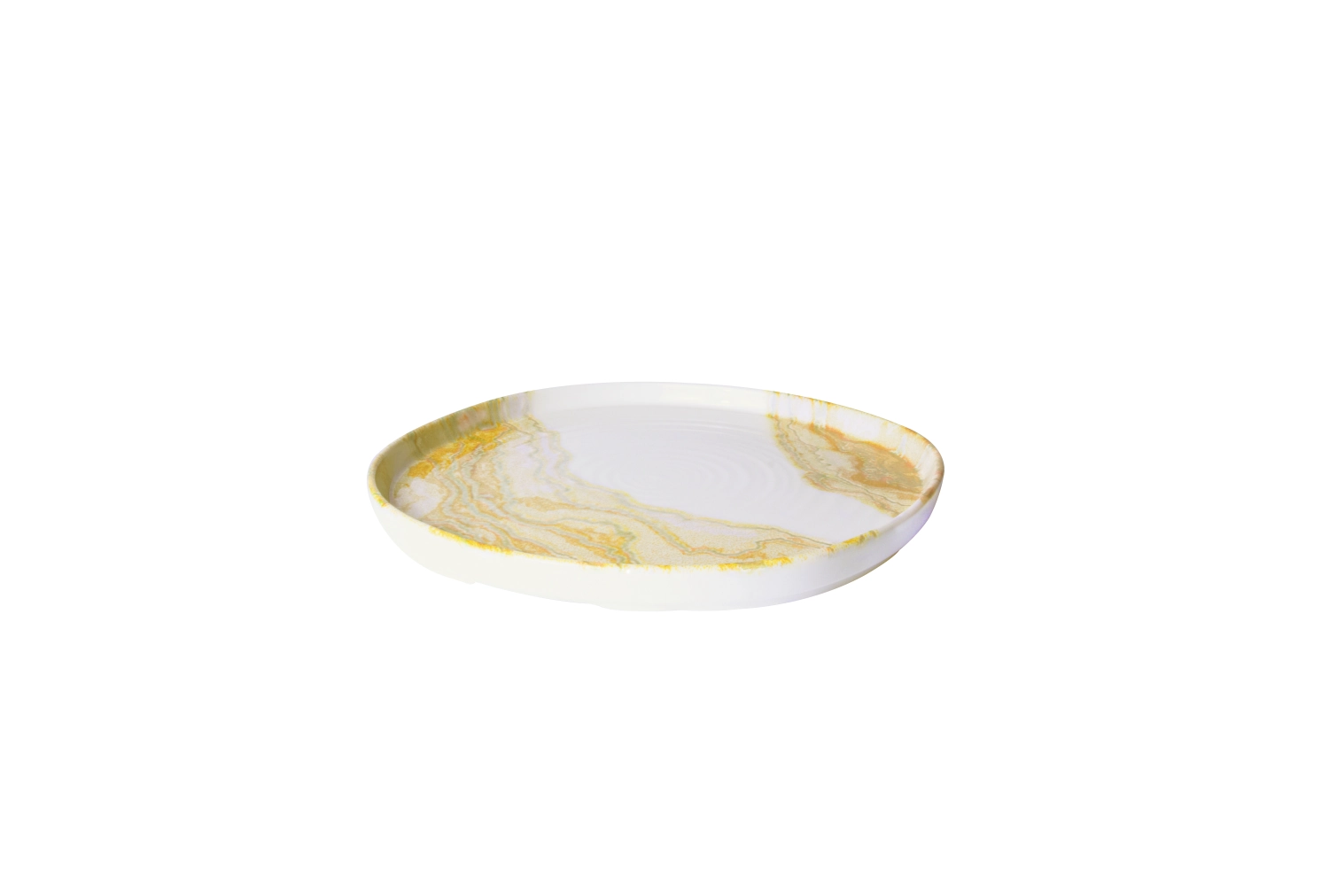 Tide Gold Organic Walled Assiette plate