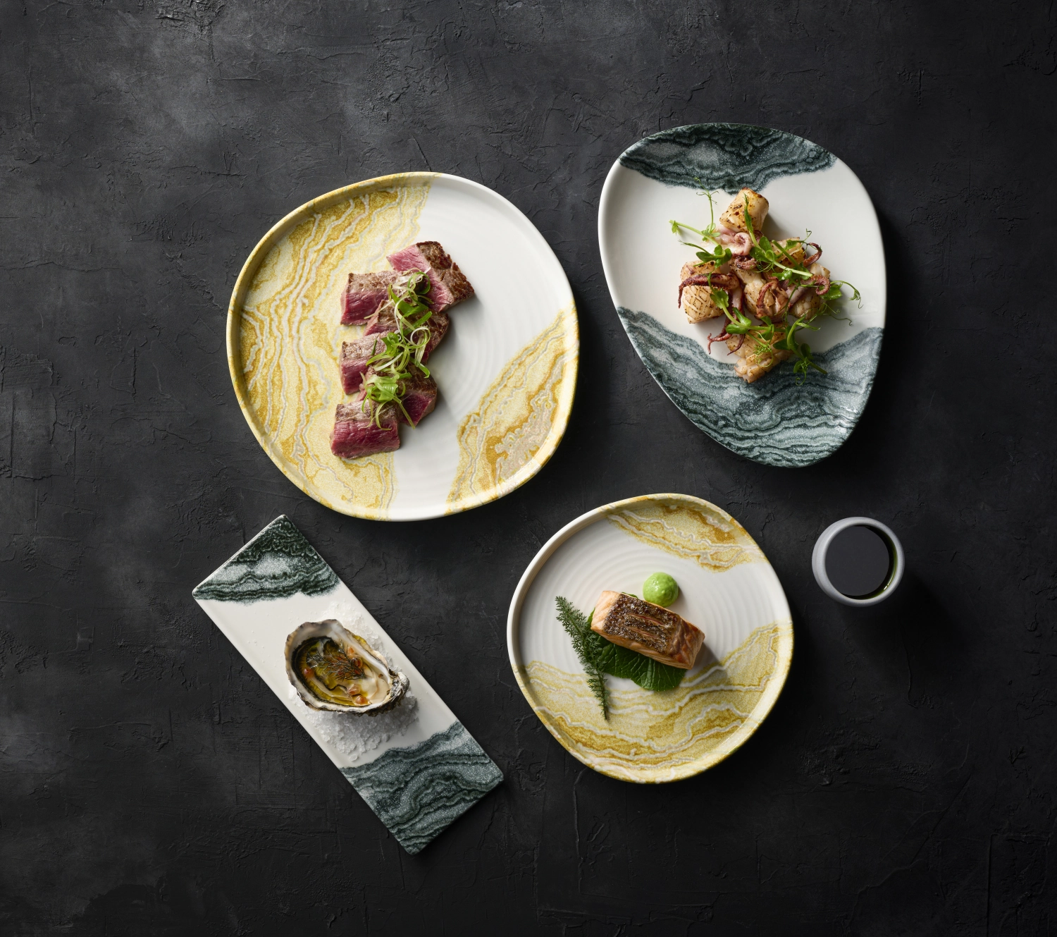 Tide Black Coupe Assiette plate