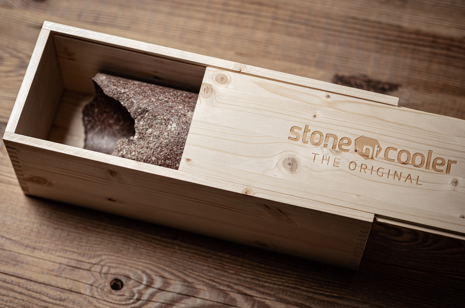 Emballage du vin en bois