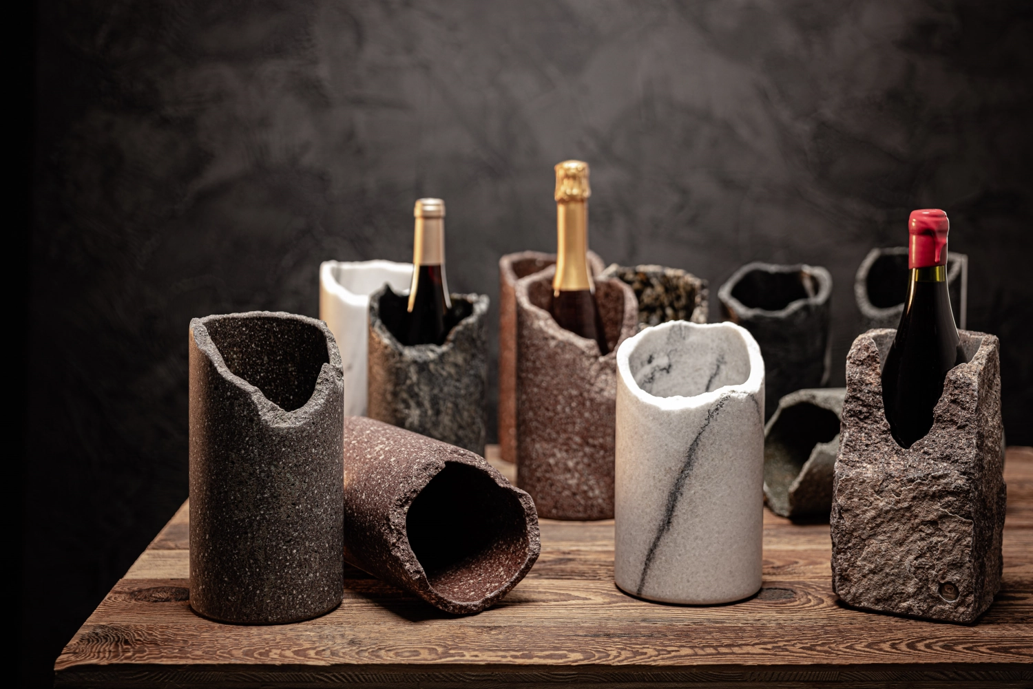 Emballage du vin en bois