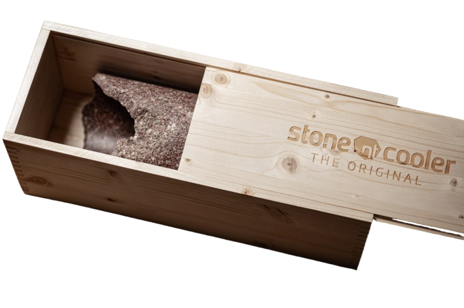 Emballage du vin en bois