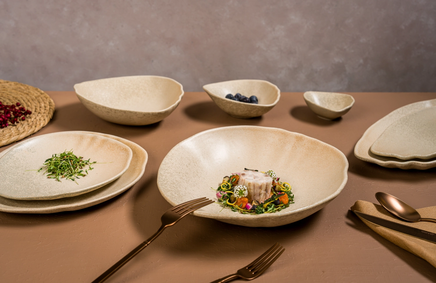 Tone Sahara Assiette ovale L36cm