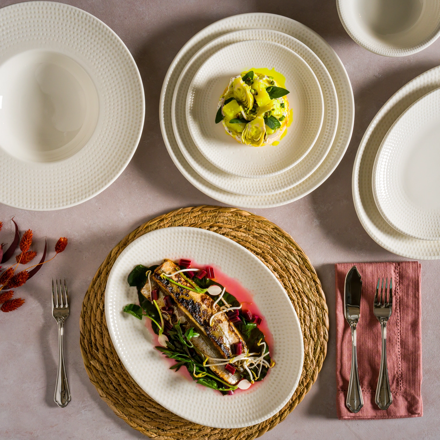 Pure Dot Gourmet Teller oval 15x8.5cm