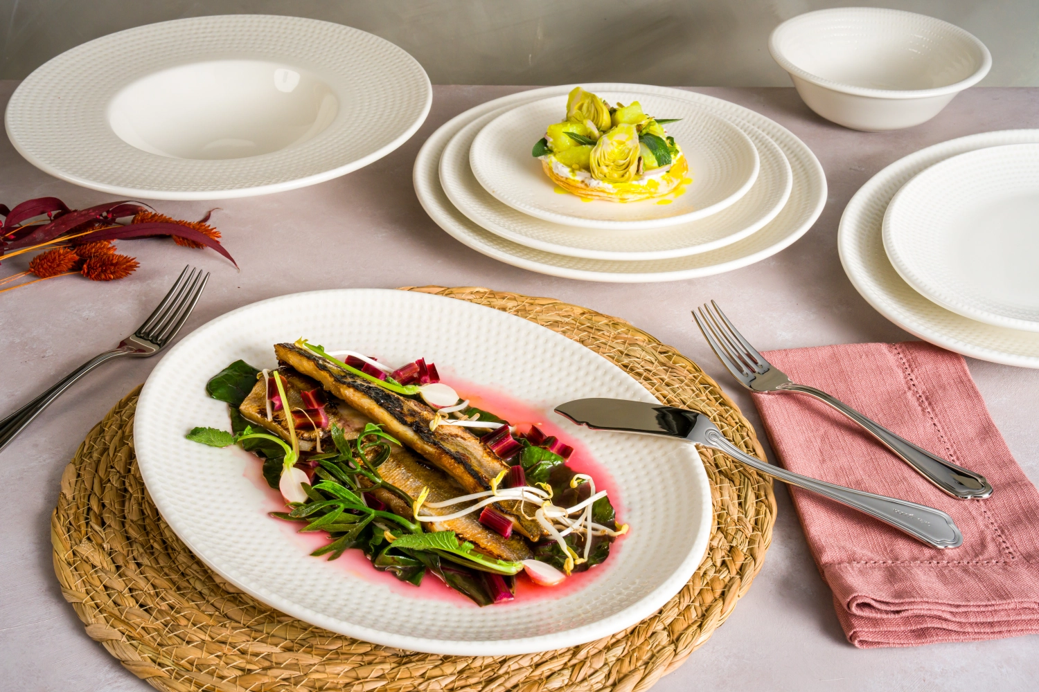 Assiette plate Pure Dot Gourmet D27cm