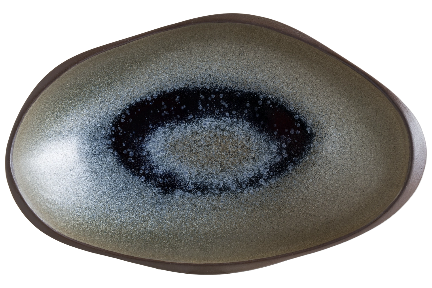 Assiette ovale Lagoon Ocean L27cm