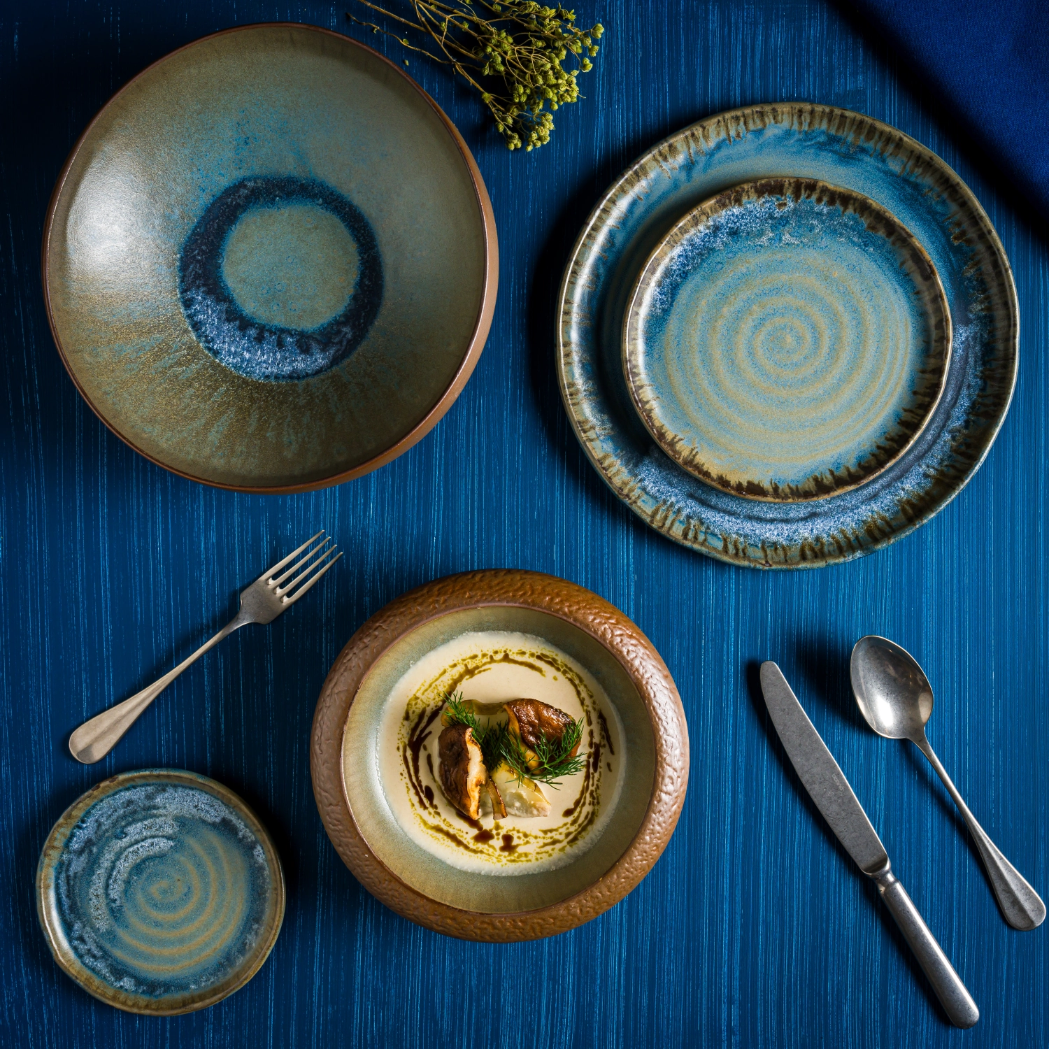Assiette ovale Lagoon Ocean L27cm