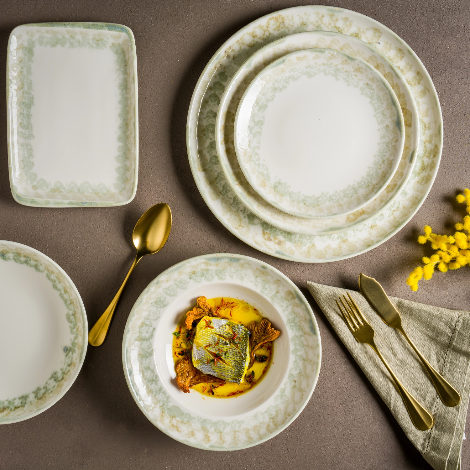 Moon Forest Assiette Bloom profonde D23cm 1000ml