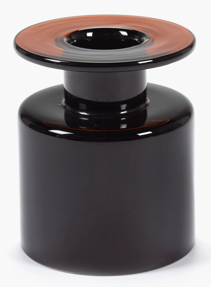 Marie Michielssen Vase Glas H22cm dunkelbraun