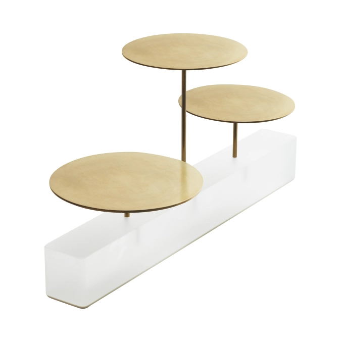 Ice bloc de service avec 3 plateaux