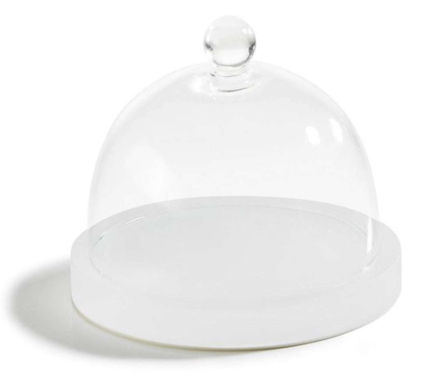 Ice Cloche en verre a. plat de service