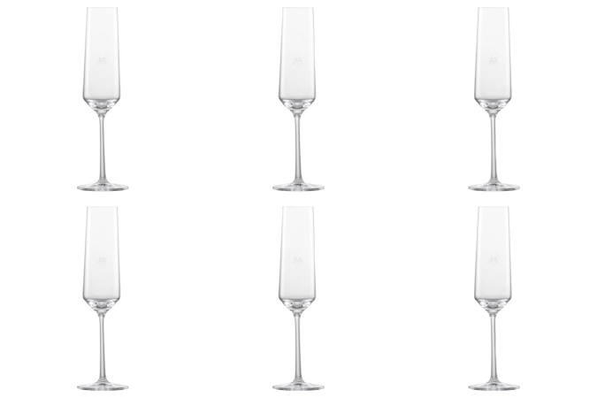 6er Set Belfesta Sektkelch mit Moussierpunkt 0.1/-/