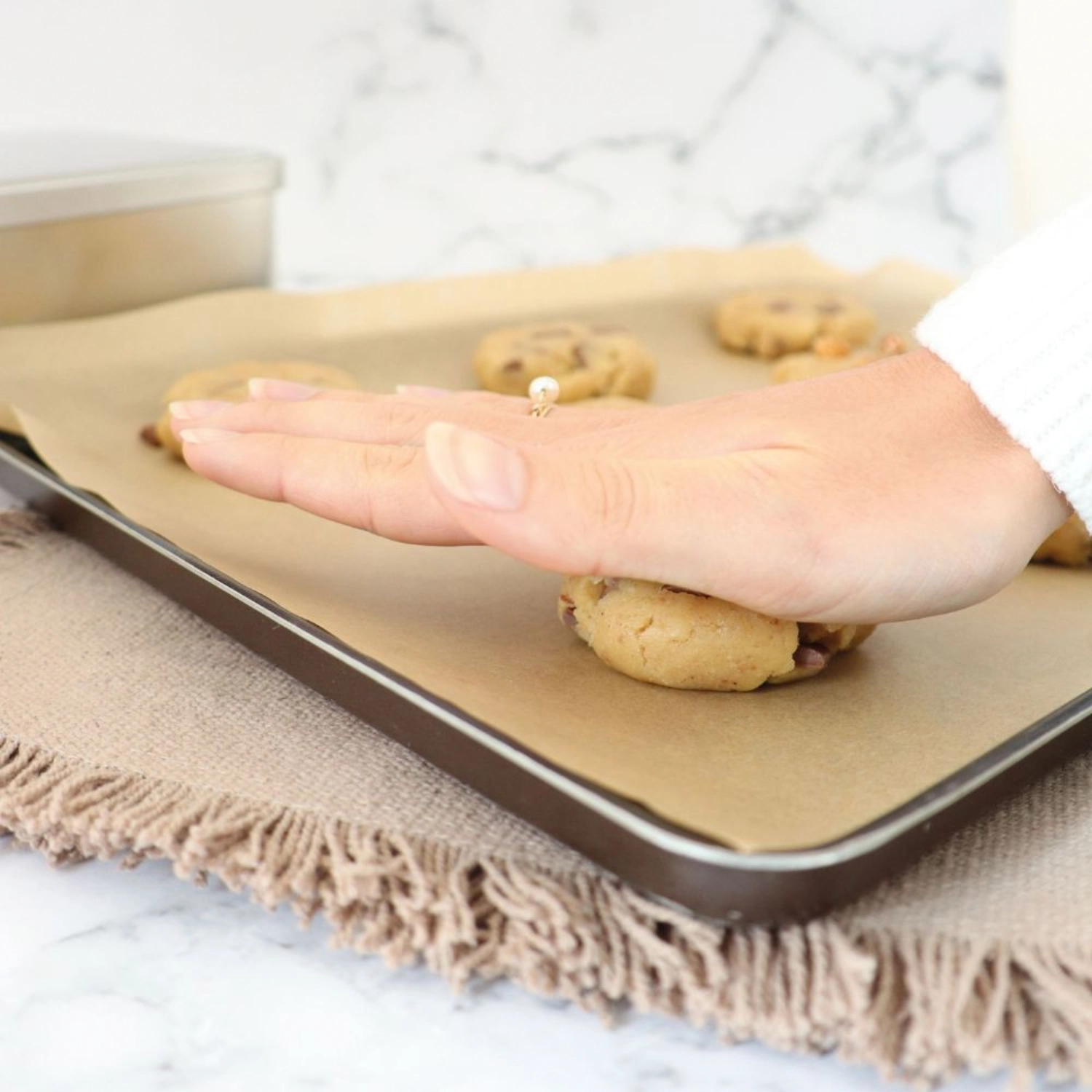 Backmischung Cookies Milchschokolade Haselnuss Praline Paste